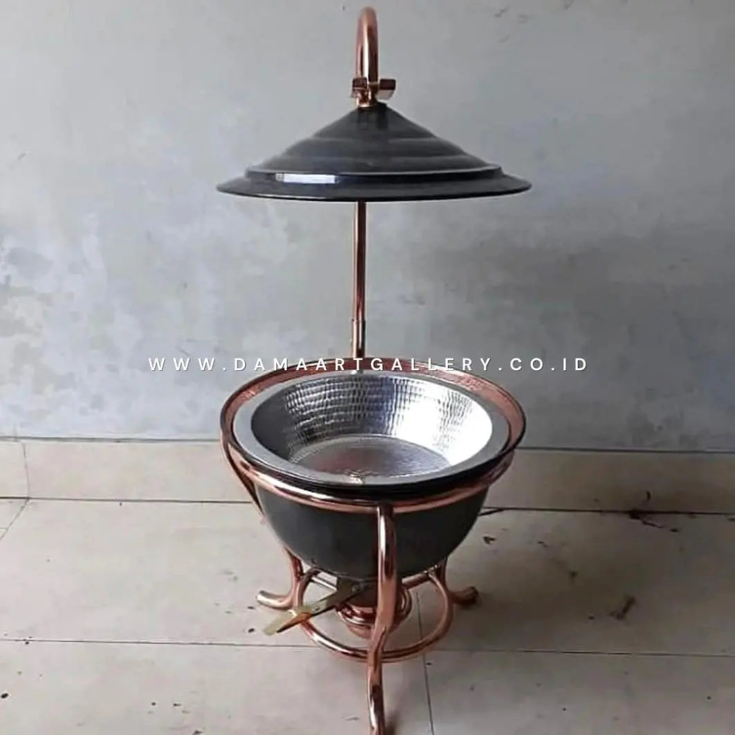 Roll Top Chafing Dish Tembaga